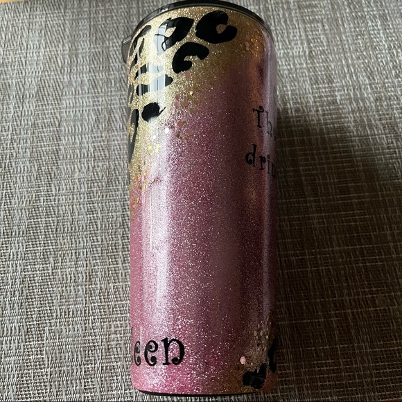 Personalized “Colleen” Pink Sparkle Leopard Epoxy Tumbler - Picture 7 of 9